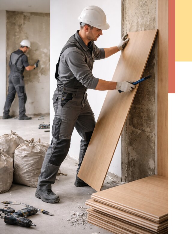 Демонтаж стеновых панелей в Петергофе от 3661 руб. за м² быстро и недорого | ОТДЕЛОЧНИК-Птф