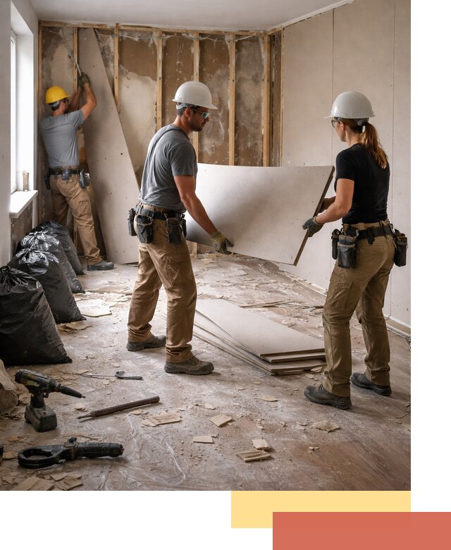 Демонтаж стеновых панелей в Петергофе быстро и аккуратно