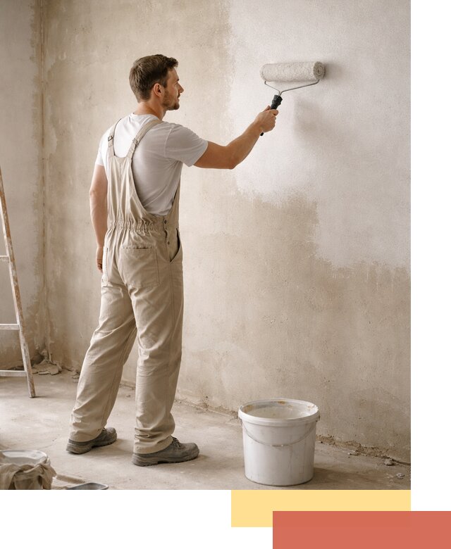 Грунтовка стен под отделку в Петергофе профессиональным раствором