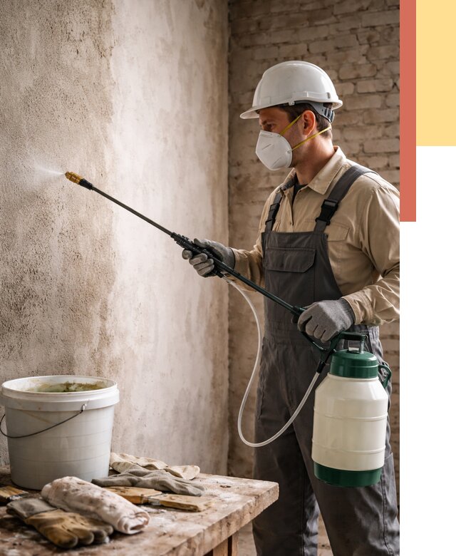 Антисептическая обработка стен в Петергофе от 1255 руб. — быстро и недорого | ОТДЕЛОЧНИК-Птф