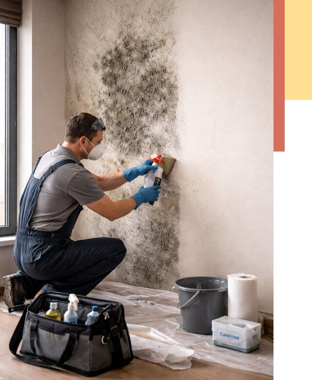 Удаление плесени со стен в Петергофе от 2249 руб. — быстро и недорого | ОТДЕЛОЧНИК-Птф