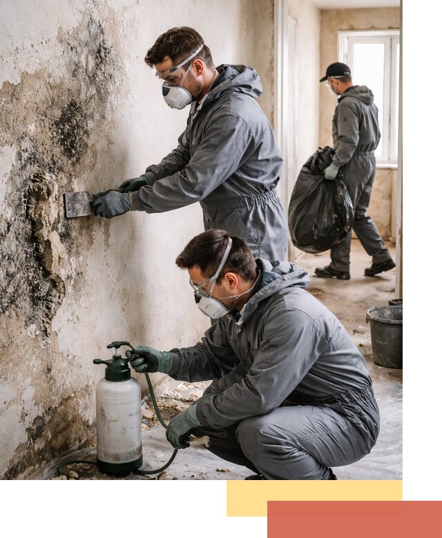 Удаление плесени со стен профессионально в Петергофе