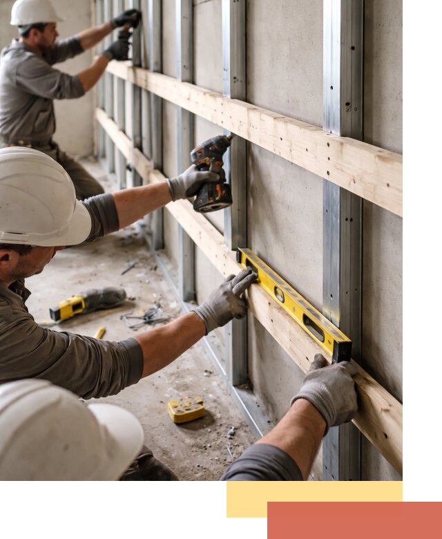 Устройство обрешетки под панели в Петергофе