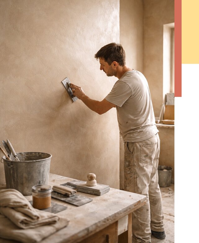 Марокканская штукатурка таделакт в Петергофе под ключ от 4394 руб. | ОТДЕЛОЧНИК-Птф