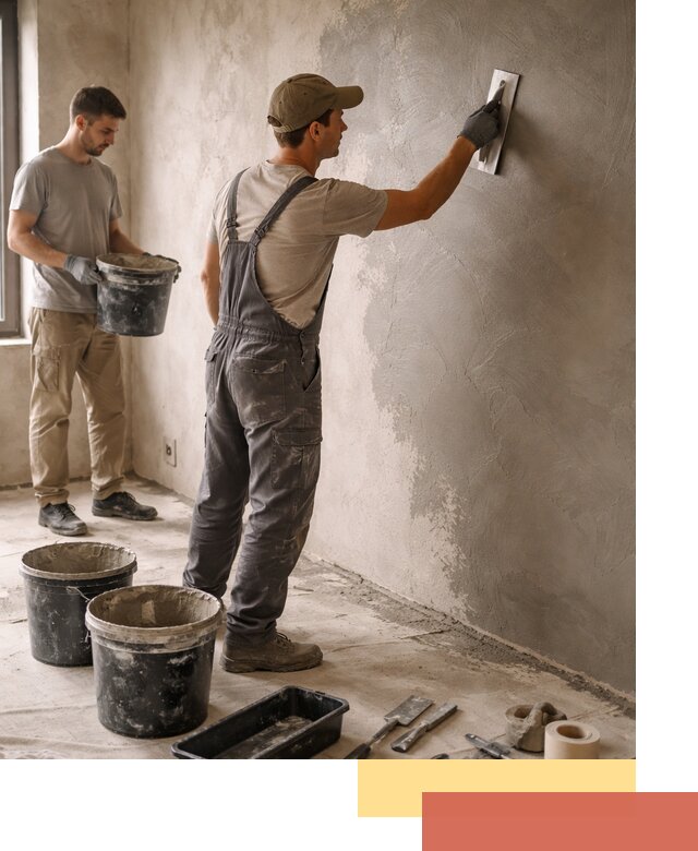 Нанесение микроцемента на стены в Петергофе качественно и быстро