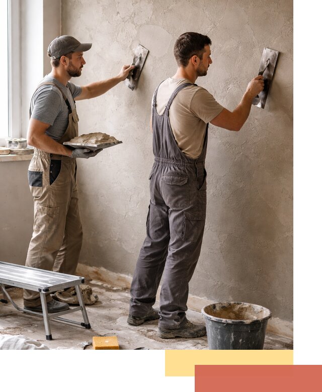 Ремонт декоративной штукатурки и восстановление фактуры в Петергофе