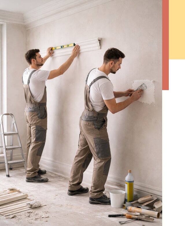 Монтаж лепнины на стены в Петергофе от 4707 руб. — недорого, быстро | ОТДЕЛОЧНИК-Птф