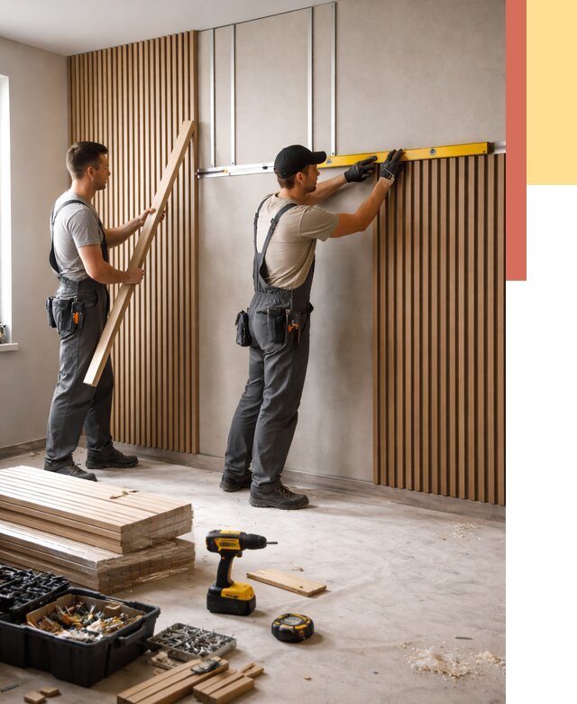 Монтаж реечных панелей на стены в Петергофе от 1255 руб. — быстро и недорого | ОТДЕЛОЧНИК-Птф