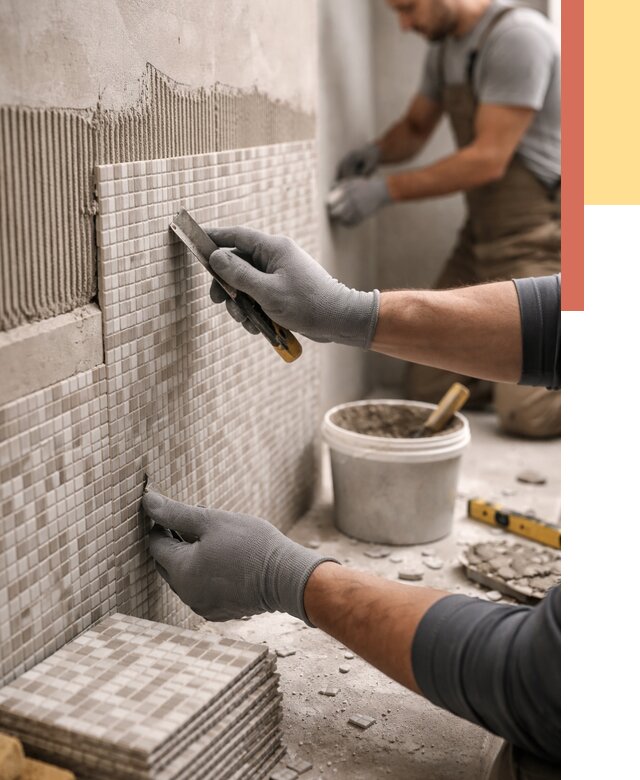 Облицовка стен мозаикой в Петергофе от 3348 руб/м2 — укладка мозаики на стены | ОТДЕЛОЧНИК-Птф