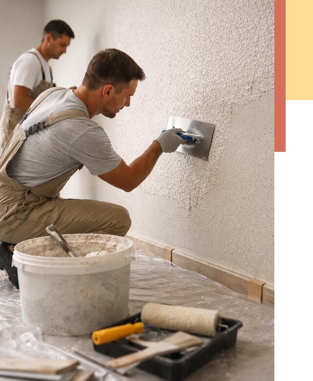 Нанесение жидких обоев в Петергофе от 7846 руб./м2 — быстро и недорого | ОТДЕЛОЧНИК-Птф