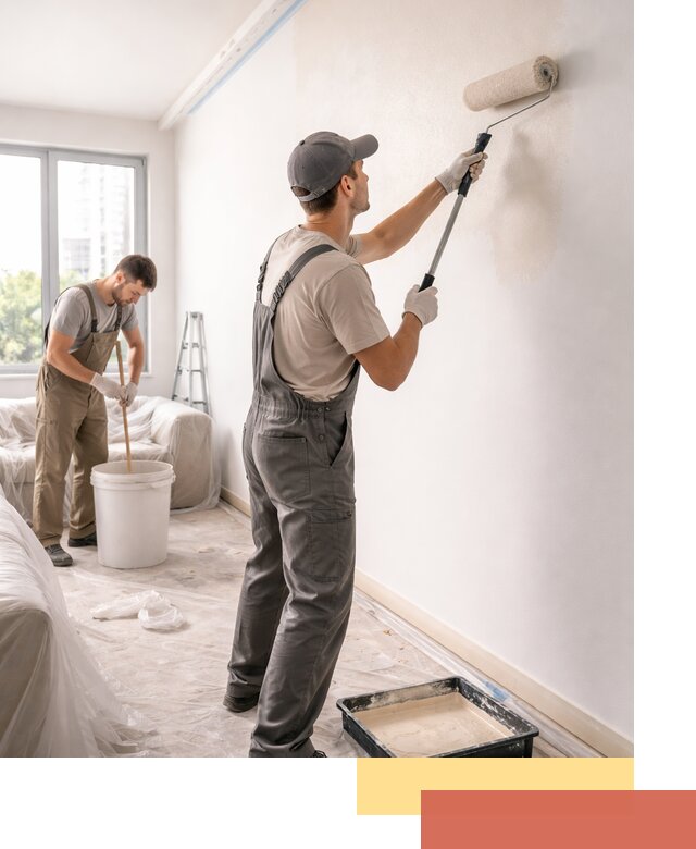 Покраска стен в офисе в Петергофе — быстрый и качественный ремонт