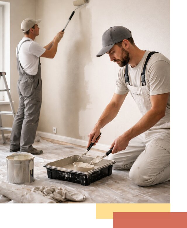 Покраска стен в квартире в Петергофе — профессионально и аккуратно