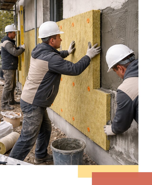 Утепление стен минватой в Петергофе — тепло и звукоизоляция