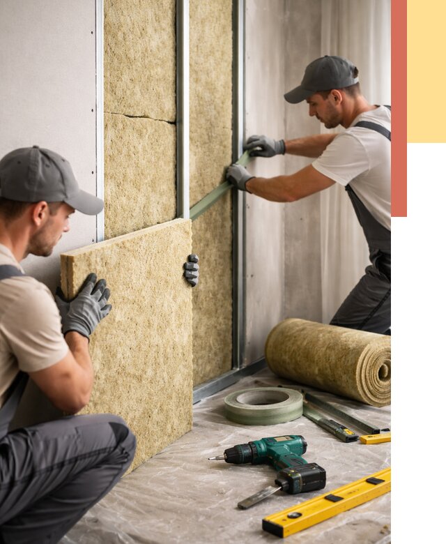 Шумоизоляция стен в Петергофе под ключ от 1935 руб. | ОТДЕЛОЧНИК-Птф