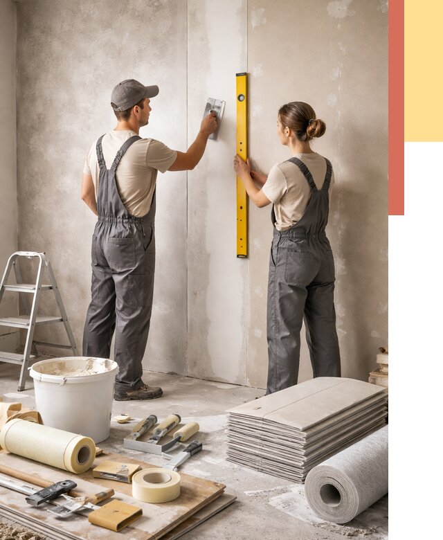 Отделка стен в Петергофе от 1569 руб/м² — недорого, быстро, под ключ | ОТДЕЛОЧНИК-Птф