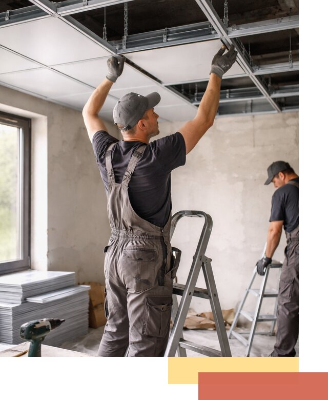 Монтаж кассетного потолка в Петергофе качественно и быстро