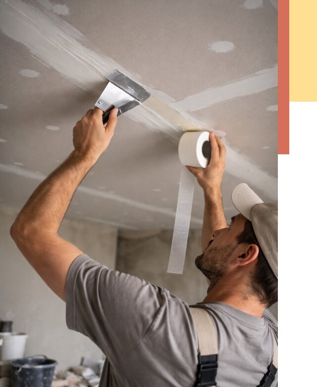 Обработка швов потолка ГКЛ в Петергофе от 7846 руб. под ключ | ОТДЕЛОЧНИК-Птф