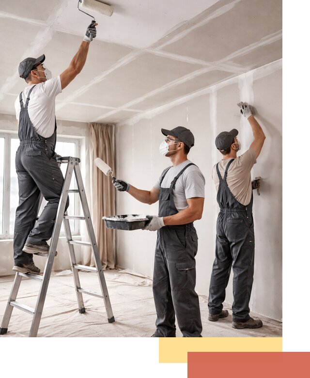 Покраска потолка из гипсокартона в Петергофе качественно и недорого