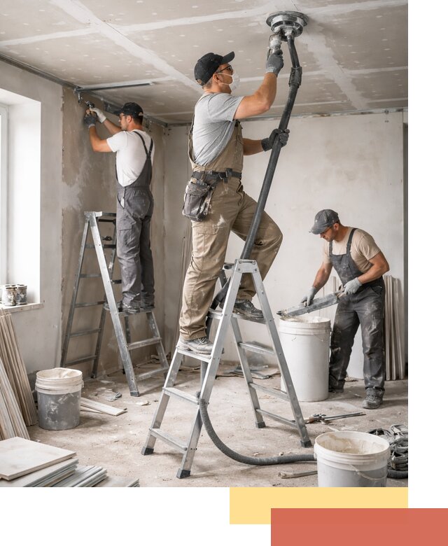 Ремонт потолка из гипсокартона в Петергофе: быстрый и качественный монтаж