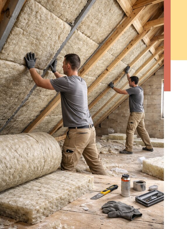 Утепление потолка минватой в Петергофе от 1517 руб. — быстро и недорого | ОТДЕЛОЧНИК-Птф