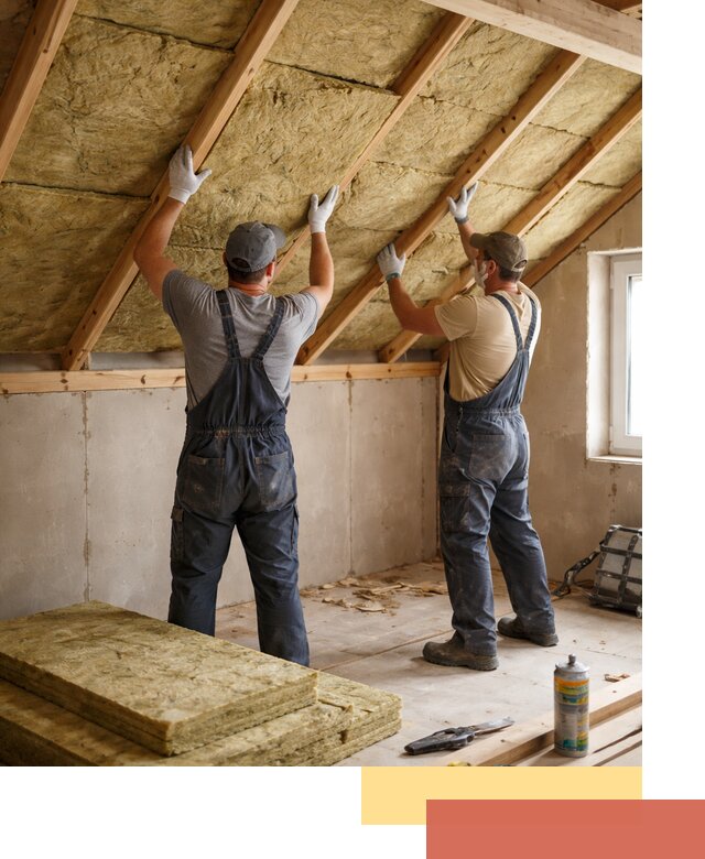 Утепление потолка минеральной ватой в Петергофе